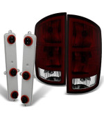 For Dodge Ram 1500 | 2500 |3500 Pickup Truck Dark Red Tail Lights Replacement With Circuit Board Pair