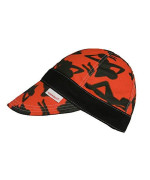 Red/Black Comeaux Caps Reversible Welding Cap Silhouette 7 5/8