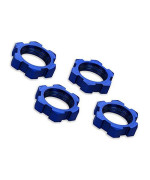 Traxxas 7758 X-Maxx Serrated, Blue-Anodized Wheel Nuts (set of 4)