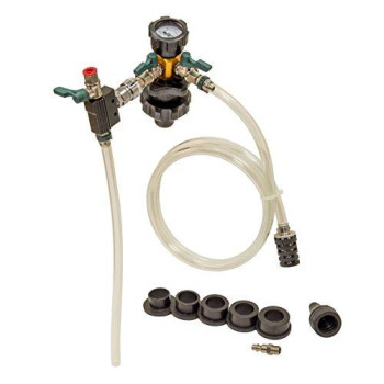 OEMTOOLS 24444 Coolant System Refiller Kit, 5 Adapters | Eliminate Trapped Air, and Test Radiator and Heating Core Lines for Leaks | Universal Adapters to Fit Most Radiator Necks and Coolant Reservoir