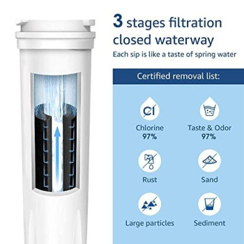 Waterdrop 836848 Refrigerator Water Filter, Replacement for Fisher & Paykel 836848, 862285, 862284, Pack of 3