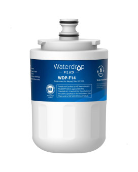 Waterdrop Plus UKF7003 Refrigerator Water Filter, Replacement for Maytag UKF7003, UKF7002AXX, Whirlpool EDR7D1, UKF7002, UKF7001AXX, UKF6001AXX, UKF5001, NSF 401&53 Certified