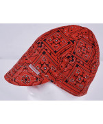 Comeaux Caps Reversible Welding Cap Red Bandana Size 7 1/8