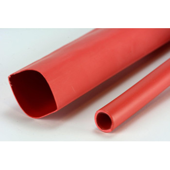 TEMCo 1 Marine Heat Shrink Tube 3:1 Adhesive Glue Lined 4 ft RED