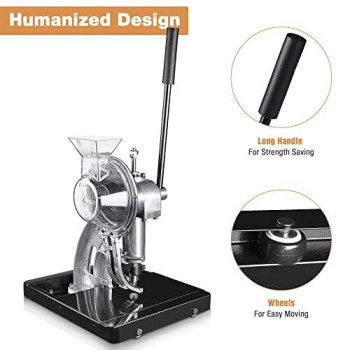 Yescom Semi-Automatic Hand Press Grommet Machine Commercial Puncher Eyelet Feeding Tool