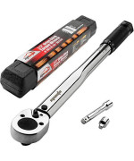 EPAuto 1/2-inch Drive Click Torque Wrench, 10~150 ft./lb., 13.6 ~ 203.5 N/m