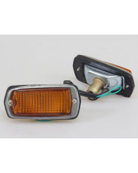 New Amber Marker Lights Lamps Lens RH/LH Fit for Nissan Datsun 510 120Y 280Z 240Z 260Z S30 1970-1978