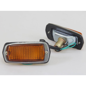 New Amber Marker Lights Lamps Lens RH/LH Fit for Nissan Datsun 510 120Y 280Z 240Z 260Z S30 1970-1978