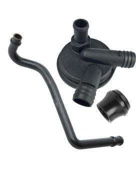 Bapmic PCV Crankcase Vent Valve with Grommet and Breather Hose for Volkswagen Golf Jetta Cabrio Passat 2.0L