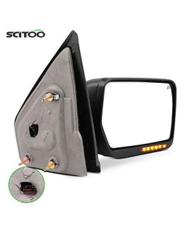 SCITOO Towing Mirror 2004-2006 for Ford for F-150 Rear View Mirror Automotive Exterior Mirror with Power Heated Front LED Signals (Passenger Side)