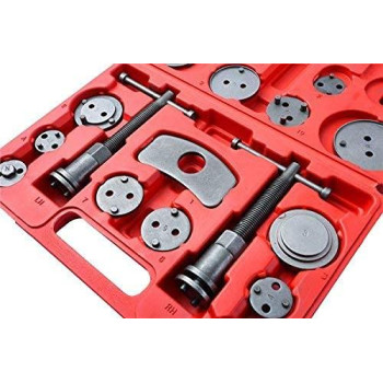 DASBET 24pcs Universal Disc Brake Caliper Piston Compressor Wind Back Repair Tool Kit for Cars