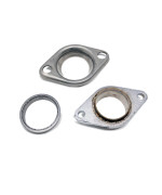 Exhaust Header Test Pipe Donut Gasket with Collector Flange Set, 2.5