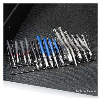 OEMTOOLS 22215 16 Piece Pliers Holder, Tool Box Organizer, Tool Drawer Organizer, Pliers Set Toolbox Organizer, Tool Holder for Pliers, 3/4 Inch Slots