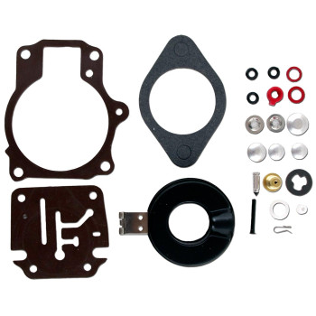 CBK Carburetor Carb Rebuild Repair Kit w Float for Johnson/Evinrude 18 20 25 28 30 35 40 45 50 55 60 65 70 75 HP 396701 392061 398729