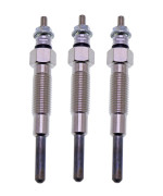 JEENDA 3PCS Glow Plug 32A66-03102 32A66-03101 32A66-03100 for Mitsubishi S4S Engine Forklift Excavators Skid