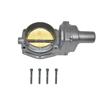 A-Team Performance - Throttle Body Drive By Wire 4 Bolt - Compatible With Chevy GM LSX LS LS1 LS2 LS3 LS6 LS7 Silver 92mm - Body Bolt - Ls Intake Manifold - Ls1 Intake Manifold - Uses 6-Pin Connector