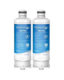 Waterdrop DA97-17376B Replacement for Samsung HAF-QIN/EXP, DA97-08006C, RF28R7201SR, RF28R7351SG, WD-F45, Refrigerator Water Filter, 2 Filters