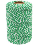 656 Feet green and White Twine,cotton Bakers Twine,christmas Twine String,cotton cord crafts gift Twine String Packing Rope for Holiday Arts and crafts gift Wraping