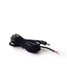 10FT DC Power Cable Pigtail Male Plug Cable DC2.1 x 5.5mm Cord Lead for Car Rearview Monitor Camera System Video CCTV LED Lights 27-Gauge 2A Max