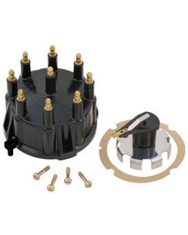 Thunderbolt Distributor Cap and Trigger Wheel Rotor Kit with Gasket and Screws for Mercruiser 5.0, 5.7, 7.4, 8.2 5.0L 5.7L 7.4L 8.2L V8 Engines 805759Q3, 805759T3 18-5935.