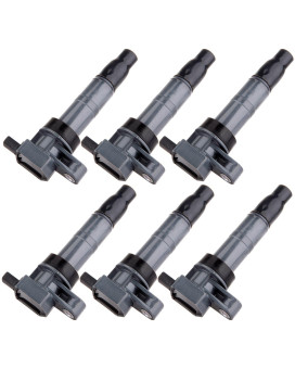 ROADFAR Coil Pack of 6 for Hyundai Santa Fe Sonata Veracruz Azera for Kia Rondo for Optima Sedona Sorento 27301-3C000 UF546 C1544