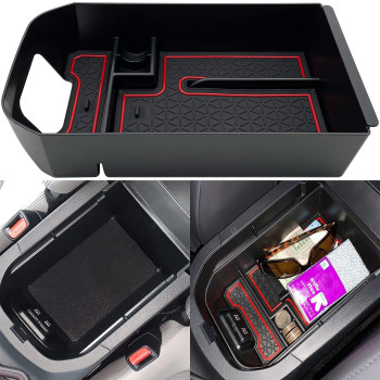 JOJOMARK Compatible with Toyota RAV4 Accessories Center Console Organizer Fits for RAV4 2019 2020 2021 2022 2023 2024 RAV4 Prime 2021-2024 (Organizer In Center Console)