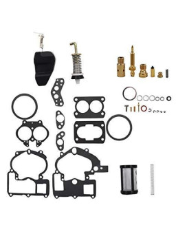 WFLNHB Carburetor 3302-804844002 3.0 4.3 5.0 Rebuild Kit Fit for Mercruiser Marine 2Barrel