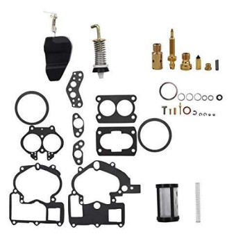 WFLNHB Carburetor 3302-804844002 3.0 4.3 5.0 Rebuild Kit Fit for Mercruiser Marine 2Barrel