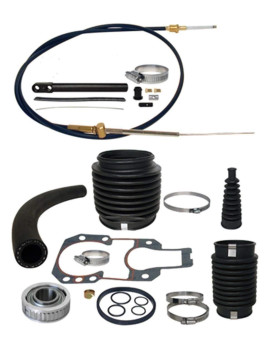 RPS Transom Rebuild Service Kit with Gimbal Bearing, Shift Cable, u-Joint, Shift, and Exhaust Bellows for Mercruiser Alpha 1 One Gen II 2 sterndrive inboard/Outboard