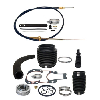 RPS Transom Rebuild Service Kit with Gimbal Bearing, Shift Cable, u-Joint, Shift, and Exhaust Bellows for Mercruiser Alpha 1 One Gen II 2 sterndrive inboard/Outboard