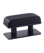 ATMOMO Adjustable Height Car Armrest Left Elbow Support Pad Anti-Fatigue Car Door Armrest Rest Pad (Black)