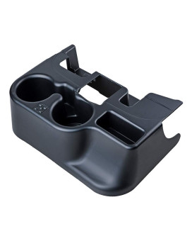 Anzios Matte Black OEM Center Console Dual Cup Holder Compatible with 2003-2012 Dodge Ram 1500 2500 3500