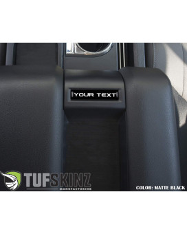 Center Console Badge Custom Text Option - Compatible with 2014-2021 Toy Tun