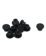 T Tulead Black Plug Hole Cover Waterproof Hole Plug Plastic Plug Black Plug Cover Fit for 14mm/0.55 Hole Pack of 10