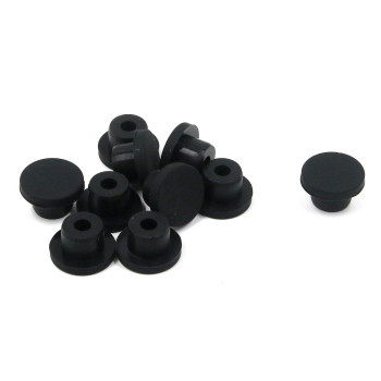 T Tulead Black Plug Hole Cover Waterproof Hole Plug Plastic Plug Black Plug Cover Fit for 14mm/0.55 Hole Pack of 10