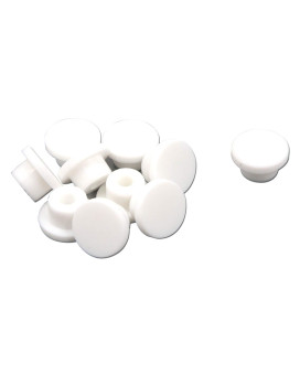 T Tulead White Plug Hole Cover Plastic Plug Hole Plug Cover Fit for 16mm/0.63 Hole Pack of 10