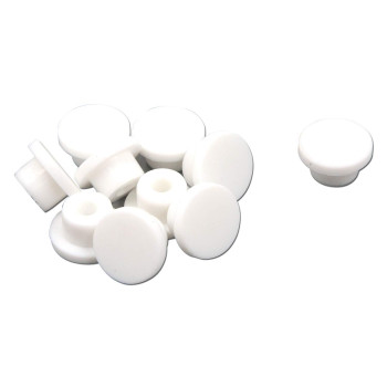 T Tulead White Plug Hole Cover Plastic Plug Hole Plug Cover Fit for 16mm/0.63 Hole Pack of 10