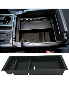 JOJOMARK Center Console Tray Organizer Box Secondary Storage Compatible with Ford F150 Accessories Ford F150 2015-2020, 2017-2022 F250 F350 F450, 2018-2022 2023 2024 Expedition (2015-2020 F150)