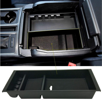 JOJOMARK Center Console Tray Organizer Box Secondary Storage Compatible with Ford F150 Accessories Ford F150 2015-2020, 2017-2022 F250 F350 F450, 2018-2022 2023 2024 Expedition (2015-2020 F150)