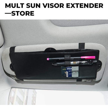 JoyTutus Car Sun Visor Sunshade Extender, Adjustable Car Sun Visor Extender Protects from Anti-Glare, UV Rays Blocker Window Sun Visor Windshield Sunshade Extender for car SUV(2 Pack)