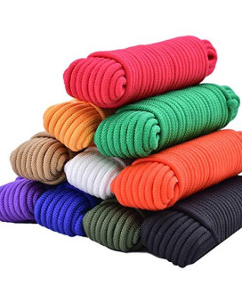 SMART&CASUAL 150 ft 1/5 inch (5mm) Nylon Poly Rope Flag Pole Polypropylene Clothes Line Camping Utility Good for Tie Pull Swing Climb Knot ((45.8M) 150ft, Orange)