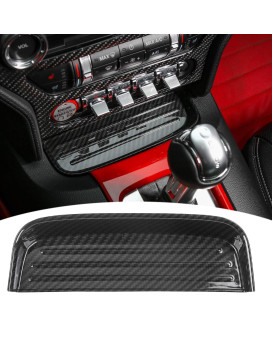 RT-TCZ for Mustang Carbon Fiber Tray Interior Accessories, Gear Shift Storage Organizer Trim for Ford Mustang 2015 2016 2017 2018 2019 2020 2021 2022 2023