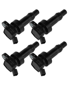 ROADFAR Pack of 4 Ignition Coils Fit for 13-15 for Hyundai Veloster 1.6 L Equivalent with OE: UF707