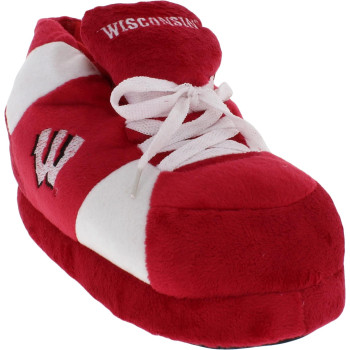 comfy Feet Unisex Sneaker Slipper, Wisconsin Badgers, 55-75 Women45-65 Men