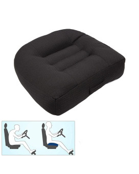 Car Booster Seat Cushion Raise The Height for Short People Driving Hip (Tailbone) and Lower Cack Fatigue Relief Suitable for Trucks, Cars, SUVs, Office Chairs, Wheelchairs (Pure Black)