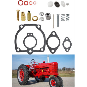 munirater Carburetor Repair Rebuild Kit Replacement for IH Farmall Super H M W4 O4 W6 O6 Tractor