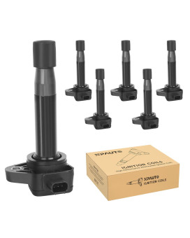 NPAUTO Ignition Coil Pack compatible with V6 3.7 3.5 Acura RL TL TSX Honda Accord Odyssey EX-L Pilot Ridgeline 2009 2010 2011 2012 2013 3.7L 3.5L, Set of 6