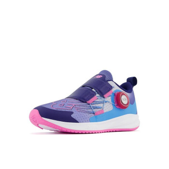 New Balance Kids Fuelcore Reveal V3 Boa Running Shoe, Vibrant VioletAuraBubblegum, 55 Wide Big Kid