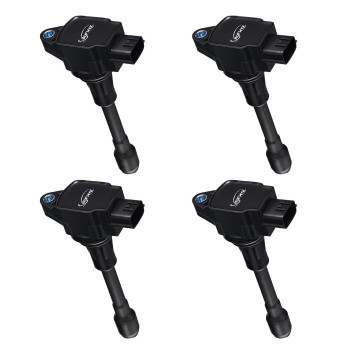 BDFHYK 4Pcs Ignition Coils Pack Compatible with Altima Cube Sentra Rogue Select NV200 Pathfinder 1.8L 2.0L 2.5L Compatible with FX50 M56 QX60 2.5L 5.0L 5.6L C1696 UF549 5C1753