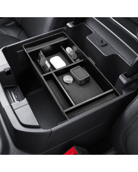 NicetoCar Center Console Organizer Compatible with 2020-2024 Chevy Silverado/Sierra 1500/2500 HD/3500 HD Accessories and 2019 Silverado 1500/GMC Sierra 1500 - Full Console w/Bucket Seats ONLY (Black)